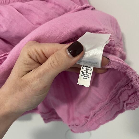 Gap Girl's Purple Ruffle Mini Dress Size Small - Picture 5 of 6